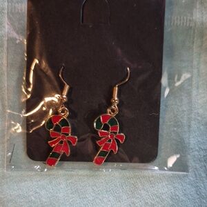 Festive Candy Cane Earrings